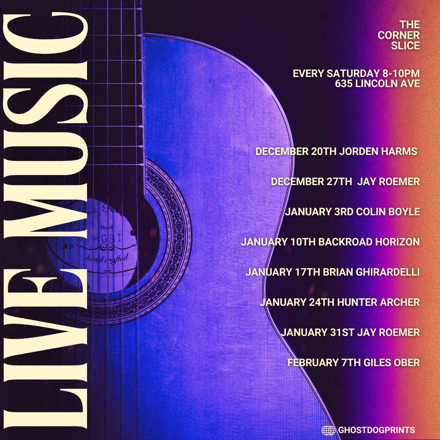 Live Music Schedule